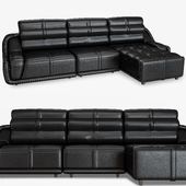 Corner leather sofa