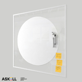 Magnetic whiteboard for office "Askell iRound"
