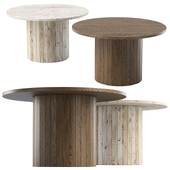 Eric Wooden Round Dining Table by Bpoint Design