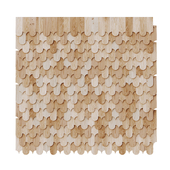 Wooden roof tiles seamless pattern 9
