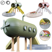submarine | Slide for children's / playroom