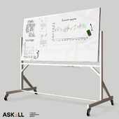 Mobile magnetic whiteboard "Askell Twirl"