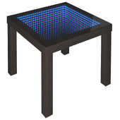 LED LAVA TABLE 3D with infinity effect SQUARE