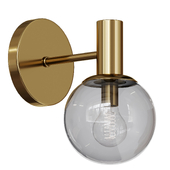 Bra Sconce with Smoke Glass