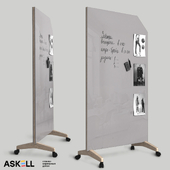 (OM) Mobile magnetic whiteboard "Askell Mobile 2022 Sim"