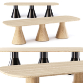 HBF Torre Soft Rectangular Conference Table / Прямоугольный деревянный стол
