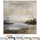 Large Abstract Neutral Textural Wall Art C-767