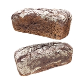 Black bread loaf