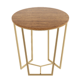 Solvay Wood Metal Side Table