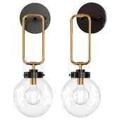 Wall Sconce with Clear Globe Glass
