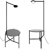 Floor lamp with table, IGRAM collection, GRUPA factory