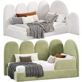 Rhea green Bed by furni