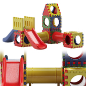 Children's slide with tower PS 5052