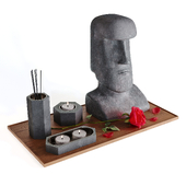 Moai Decor Set