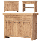 Jack Wooden Cabinet With Console / Деревянный шкаф и консоль