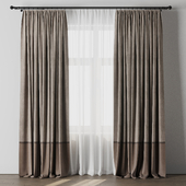 curtain rod 002 brown curtains