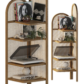 Decorative shelf with vinyl records3