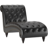 Clanton Tufted Bonded Armless Chaise Lounge