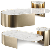 Guastalla Oval marble coffe table by IOC