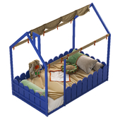 Bed Newbury Twin Solid Wood Canopy