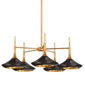 Lacquered Brass Hanging Lighting