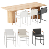 Ann Dining Table and Sella Chair by Crea