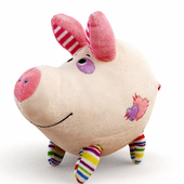 Soft plush toy pig children's decor