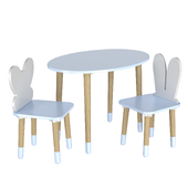Children's table and chairs Dimdom Kids set 2