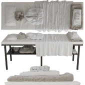 Massage table with decor 3