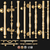 Collection of door knobs and handle-set 017