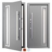 Entrance metal (aluminum) door Nova_031 (WISNIOWSKI)