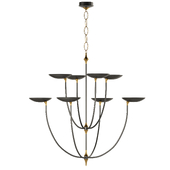 Chandelier Visual Comfort & Co, Keira collection, Keira XL Chandelier.