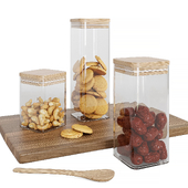 Glass Jars Set