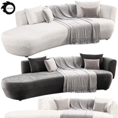 360 CONFIDENT curved sofa By Vibieffe, sofas