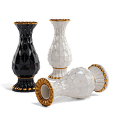 Gemstone Vase Black&White