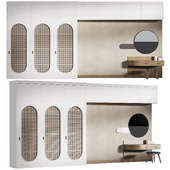 Circle wardrobe with dressing table