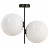 Miloox JUGEN 2 Ceiling lamp in opal glass and metal