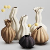 Vase Set 05-Malene Knudsen Ceramics