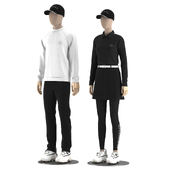 Golf clothes mannequin set