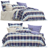 Adairs_Lewis Stormy Blue Check Quilt Cover Set