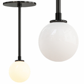Ball Pendant by Research Lighting, Black, Made to Order