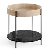 Coffee table Space beige-black