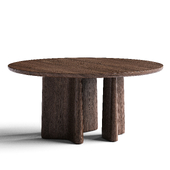 Issho Round Dining Table Open Base