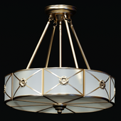 BRASS FOUR LIGHT CHANDELIER FROM PRESTON COLLECTION