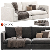 Unwind 2-Piece Sectional Cover Sofa by crateandbarrel, sofas