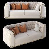 Диван Homary Luxury Velvet Chesterfield Sofa