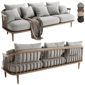 FLY SC12 3 seater sofa by &TRADITION