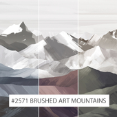 Creativille | Wallpapers | 2571 Brushed Art Mountains