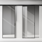 PROFILDOORS Sliding aluminum partitions (1 sheet in front of the opening)