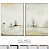 Calm Horizon Landscape Neutral Wall Art C-819